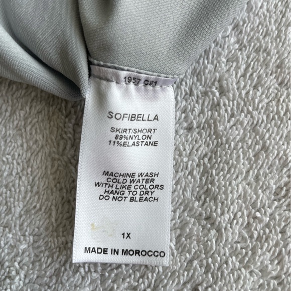 🎾SOFI BELLA- 14" Panel Tennis/Pickleball Skort -Color- STONE 🩶Color- size 1X- - Picture 7 of 9